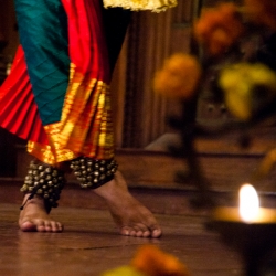 Indian dancer feet Cochin India