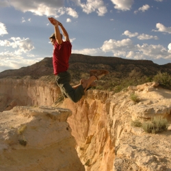 Ravine jump abiquiu NM