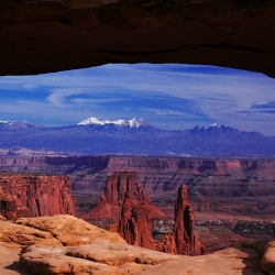 Snowcovered peaks Utah