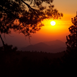 Kings Canyon sunset CA