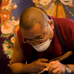 tibetan monk sandpainting